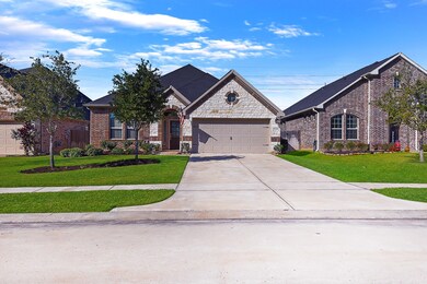 Beautiful stone and brick accents.
