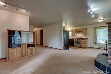 Living room, kitchen