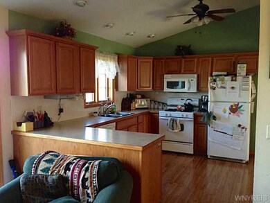 Kitchen View from Living Room