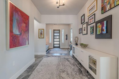 Entrance foyer with baseboards
