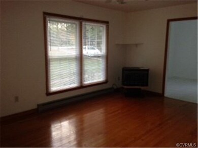 Living room with propane fireplace