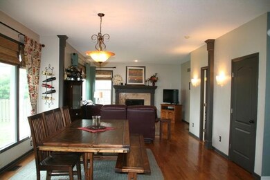 Plenty of room for large kitchen table in the area