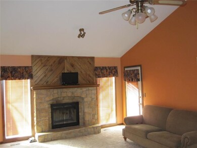 The very nice spacious Great Room with the vaulted