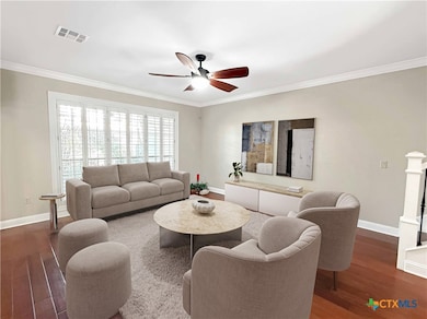 virtually staged living room