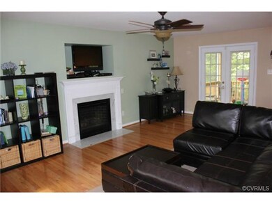 Hardwood through main level