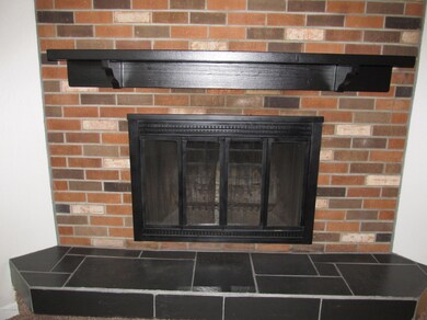 Fireplace.