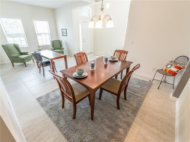 Large tile on the main floor.