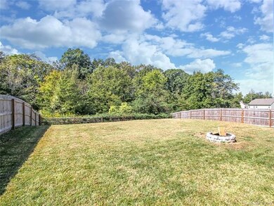 Large fenced yard