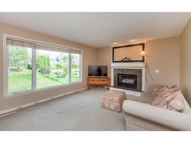 Family room with gas fireplace