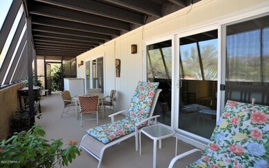 Enclosed back patio