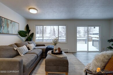 Living room w/ deck access