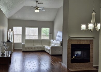 Formal Living and Formal Dining with a duel firepl