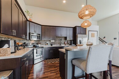 Kitchen with island seating