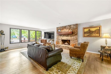 View from family room to front of home