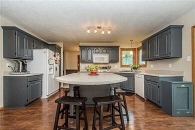Some cabinets feature custom pull-out sliders.