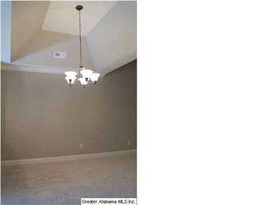 A closer view of Dining Room ceiling detail