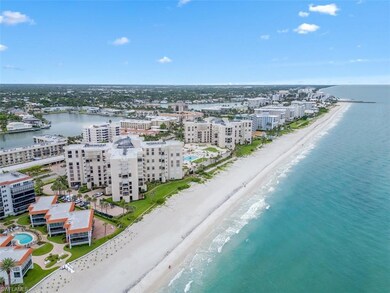 Aerial view of expansive coastline