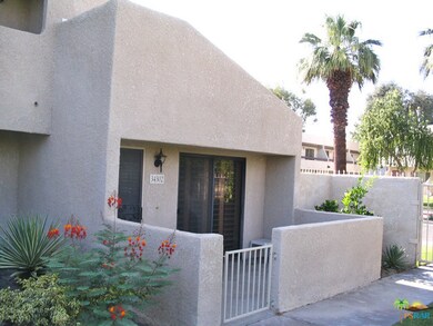 Walled patio accessed from living area