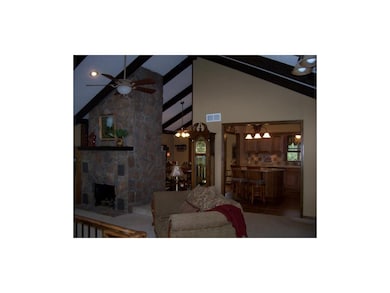Breathtaking entry gives a view of open floorplan.