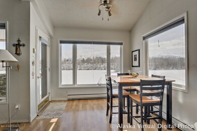 Dining Area overlooking lake & mntns