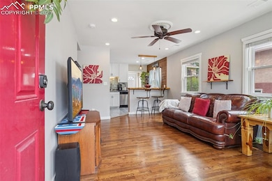 Gleaming hardwood floors.