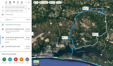 Map to Destin Beach
