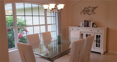 Cheery dining room