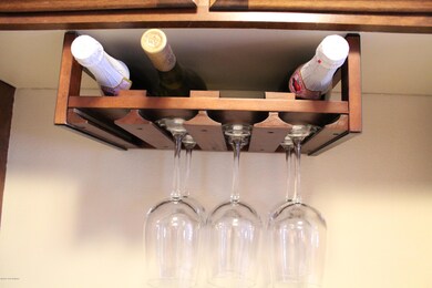 Built-In Wine Rack w/Stemware Holder!