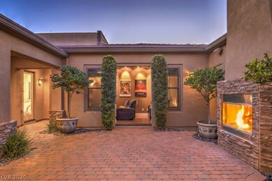 Beautiful courtyard with fireplace and direct acce