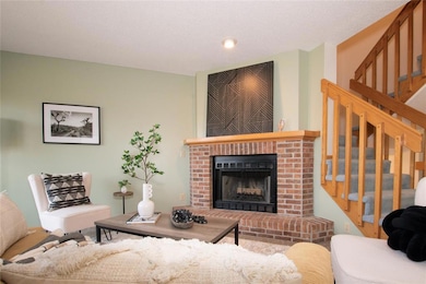 Wood fireplace