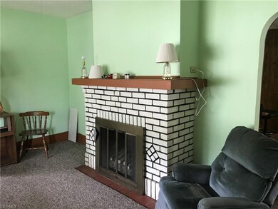 Gas fireplace.