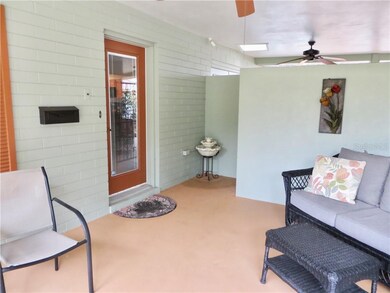 Covered front porch.