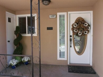CUSTOM FRONT DOOR WITH BRONZE FINISH HEARDWEAR.