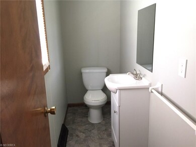 The updated half bath off of the master bedroom.
