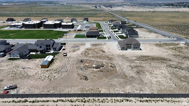 Aerial view of residential area