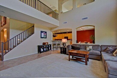 soaring ceilings in great room