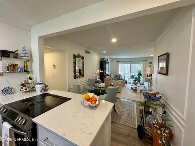 Kitchen into living room