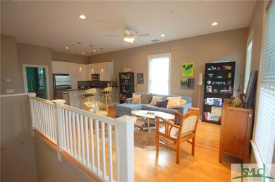 Beautiful hardwood flooring in the living room and