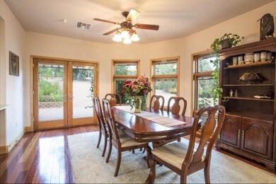 Dining area with lots of windows