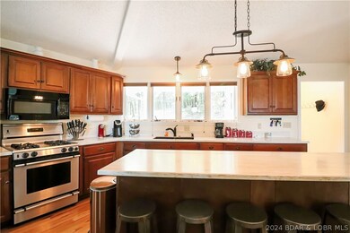 Large open kitchen with huge island