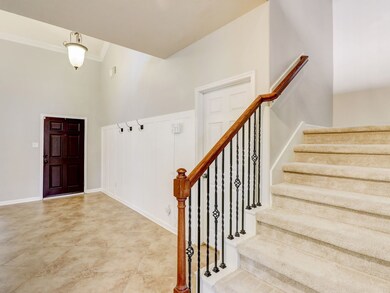 Step inside to find tiled flooring and a snazzy ac