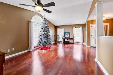 Spacious Living and Dining Area with Vaulted Ceili