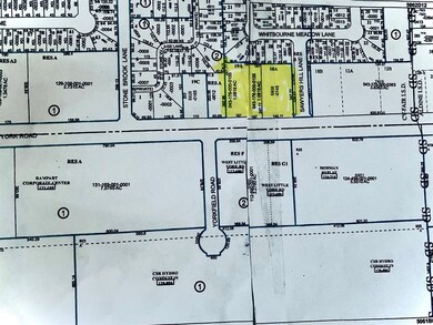Highlighted are the lots, side by side. Dimensions