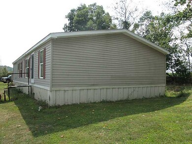 Exterior Front. Side view of the home.