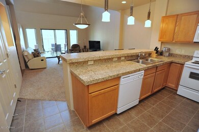 Kitchen to living area