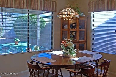 Dining Space with yard views