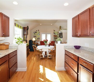 Enjoying cooking in this spacious kitchen!