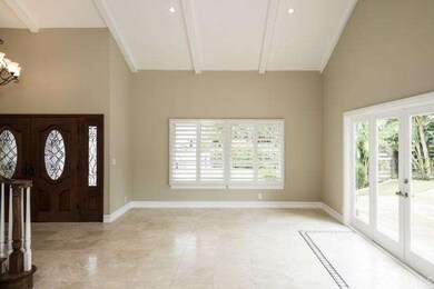 Vaulted living room
