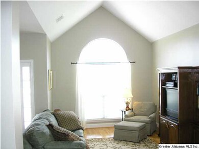 This home has two living areas. This one has vault