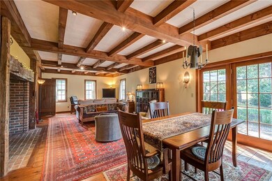 The main keeping room is large enough to accommoda